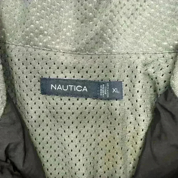 Nautica Men's Black Windbreaker Jacket - Size XL - Drawstring Cord Pockets - Picture 2 of 10